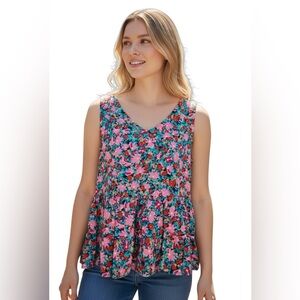 NWT’s Loft floral sleeveless tank top shirt